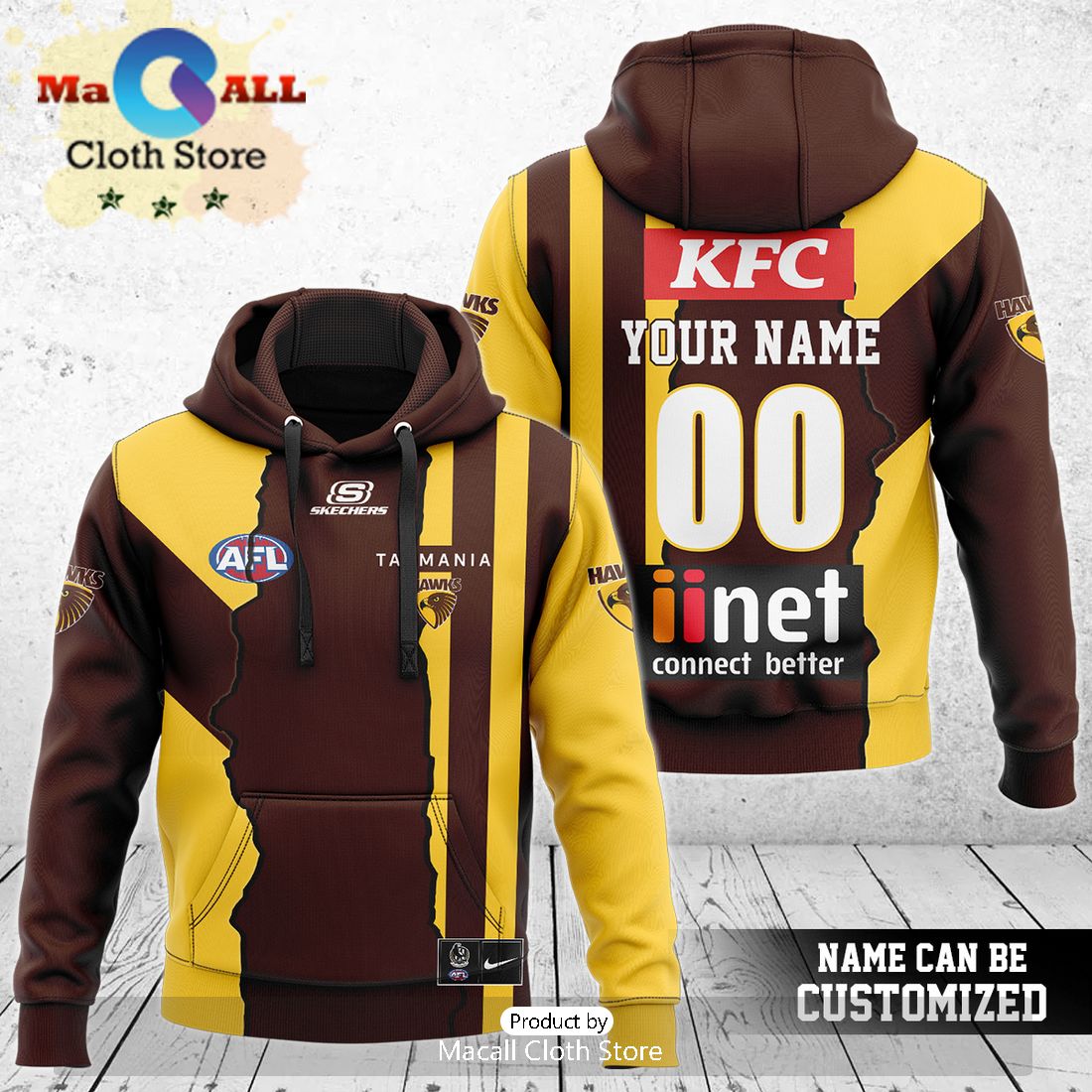 Hawthorn Hawks AFL Mix Guernseys 2024 Collection Hoodie And Pants