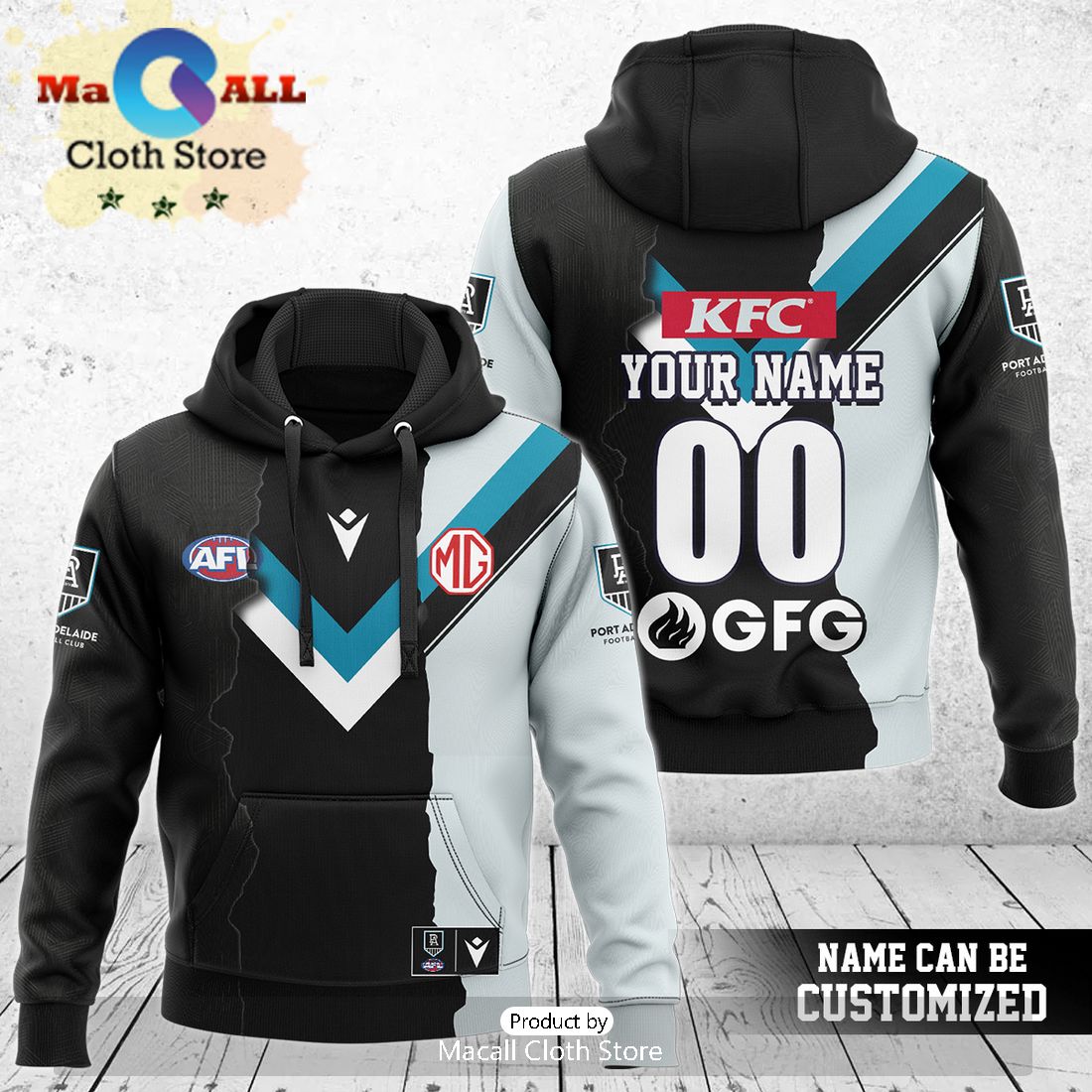 Port Adelaide Power AFL Mix Guernseys 2024 Collection Hoodie And Pants