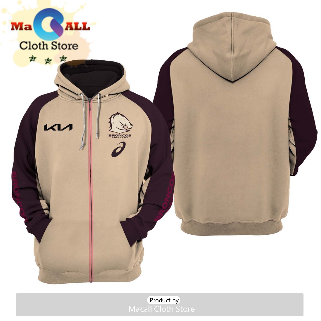 Brisbane Broncos NRL Classic Hoddie Special Edition Brisbane Broncos NRL Classic Hoddie Special Edition