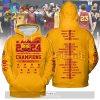 Iowa State Cyclones Men’s Basketball 2024 Champions Gold Hoodie 3D