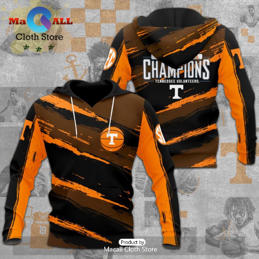 Limited Tennessee Volunteers NCAA Men's Basketball Hoodie Limited Tennessee Volunteers NCAA Men's Basketball Hoodie