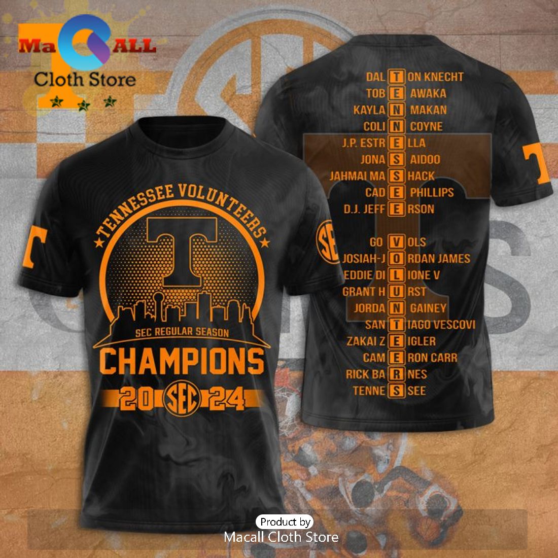 Tennessee Volunteers Men’s NCAA Basketball Black Apparels Hoodie