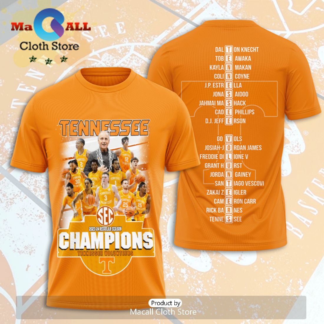 Tennessee Volunteers NCAA Men’s Basketball Apparels Hoodie