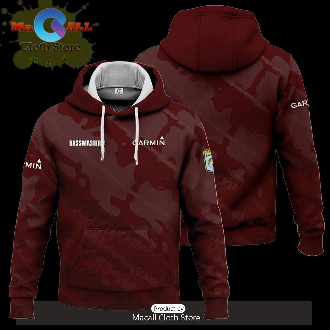 Garmin Bassmaster Tournament Hoodie 3D