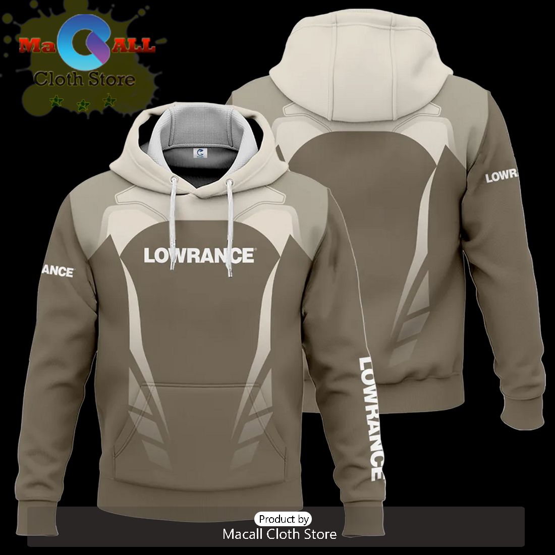 Lowrance Exclusive Logo Hoodie 3D