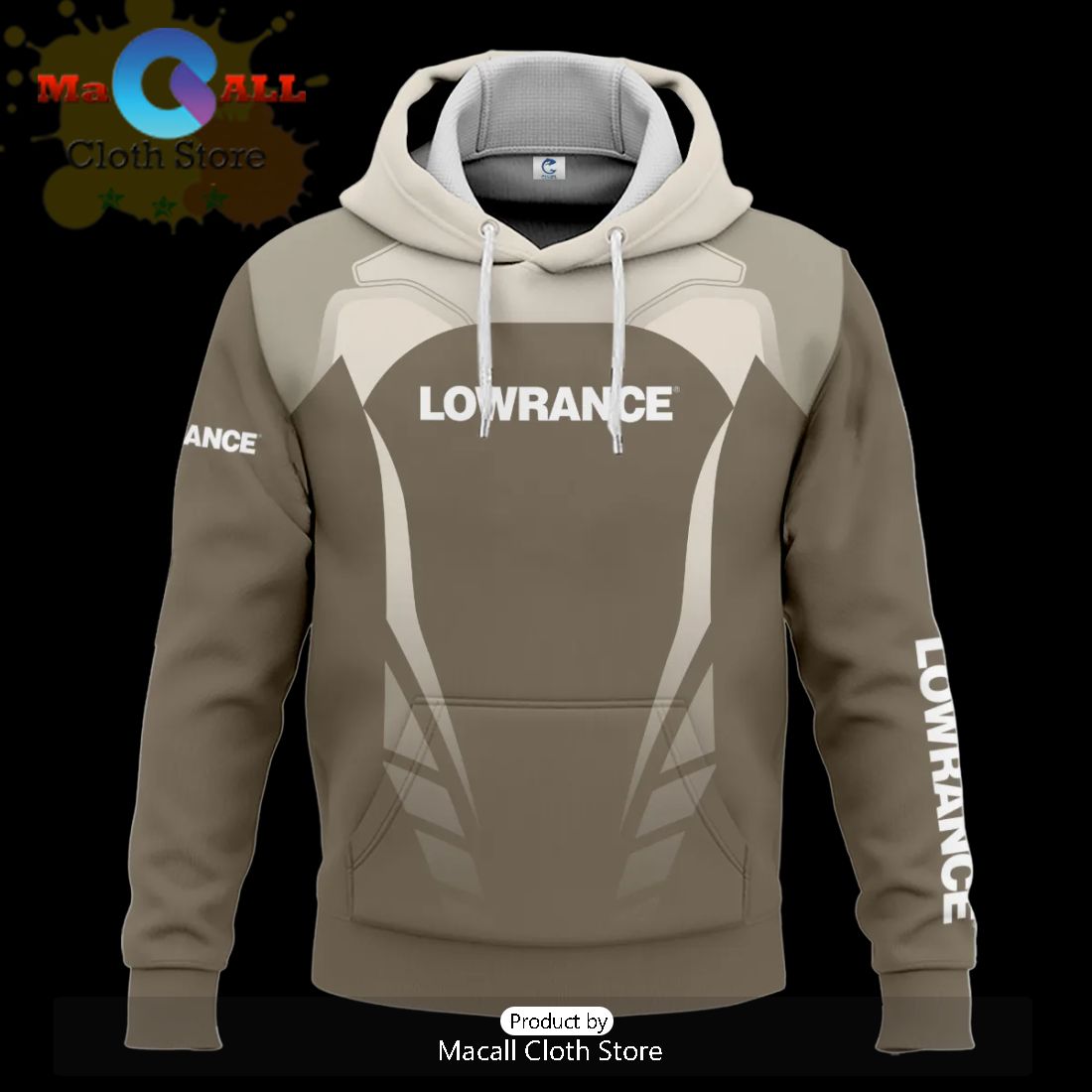 Lowrance Exclusive Logo Hoodie 3D