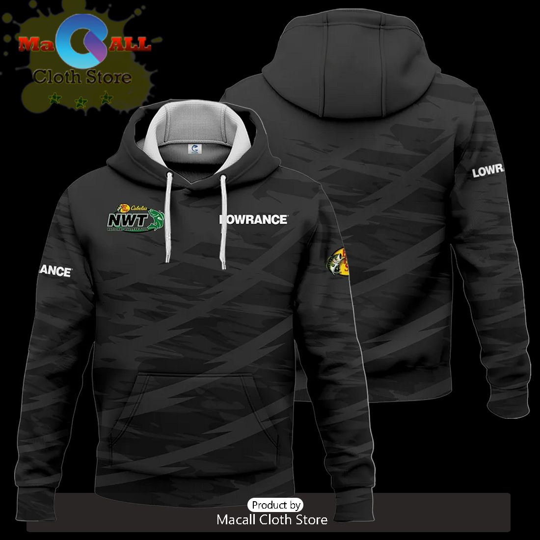 Lowrance National Walleye Tour Hoodie 3D