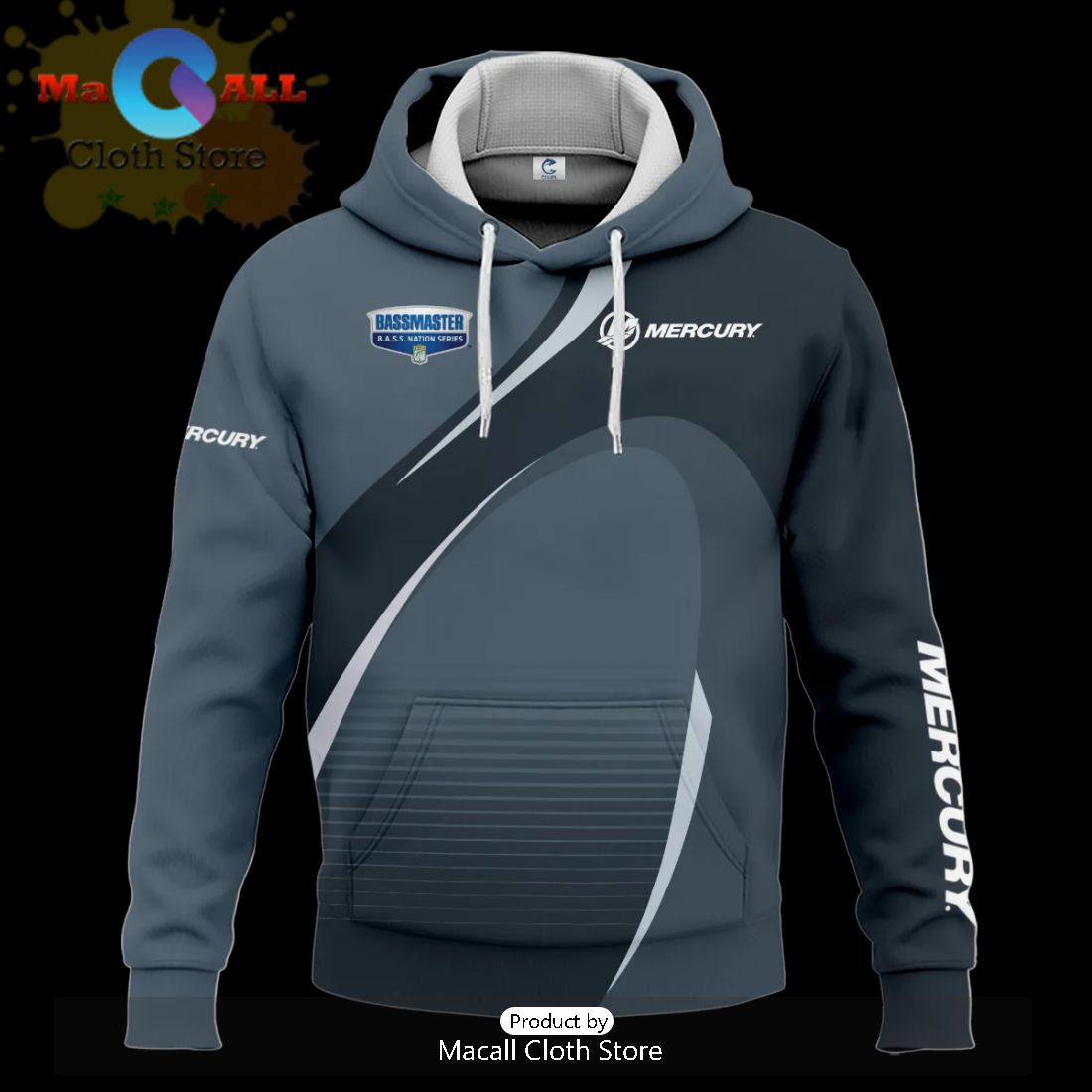 Mercury B.A.S.S. Nation Tournament Hoodie 3D