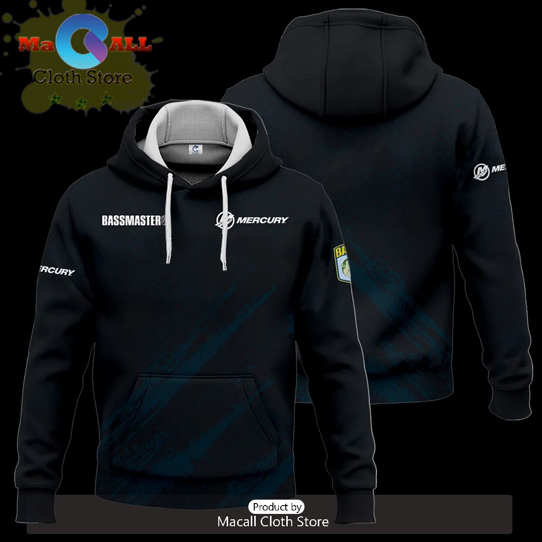 Mercury Bassmaster Tournament Hoodie 3D