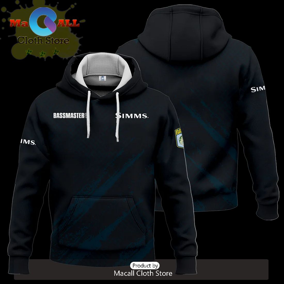 Simms Bassmasters Tournament Hoodie 3D