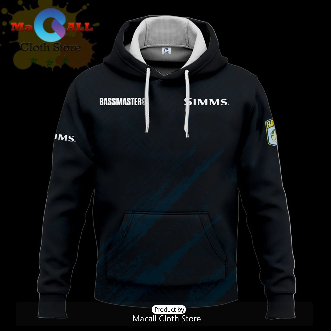 Simms Bassmasters Tournament Hoodie 3D