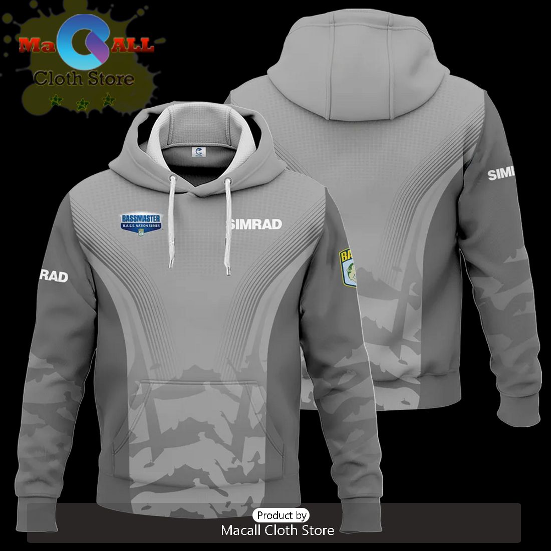 Simrad B.A.S.S. Nation Tournament Hoodie 3D
