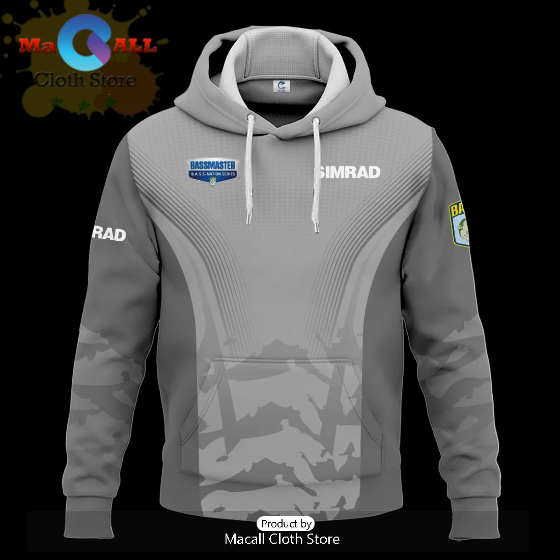 Simrad B.A.S.S. Nation Tournament Hoodie 3D