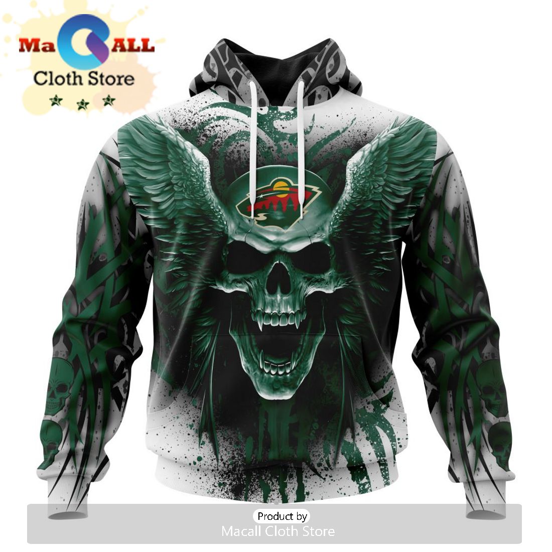Minnesota Wild – Specialized Jersey With SpongeBob Hoodie