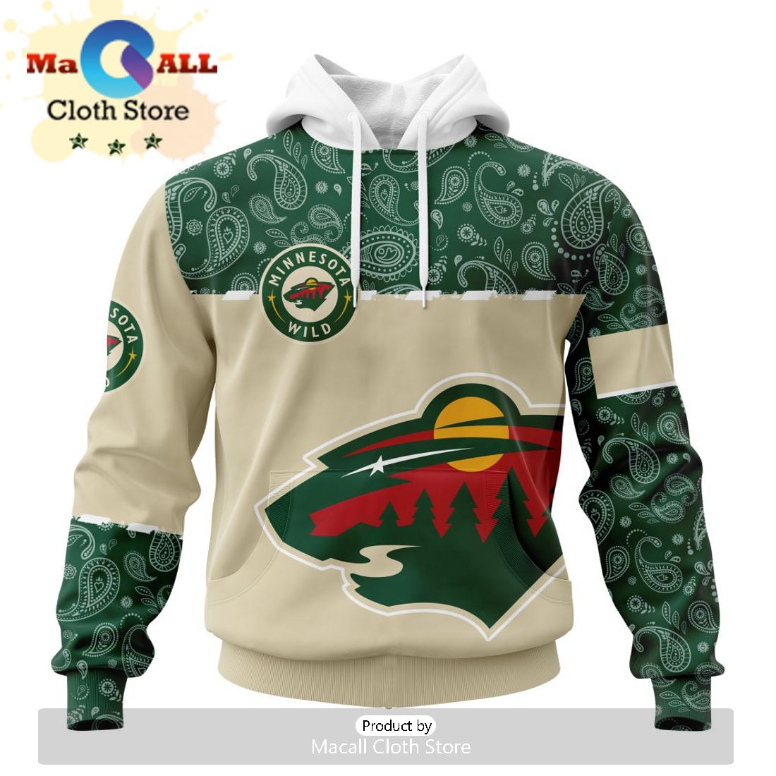 NHL Minnesota Wild – Specialized Concepts For Honor Patriot Day Hoodie