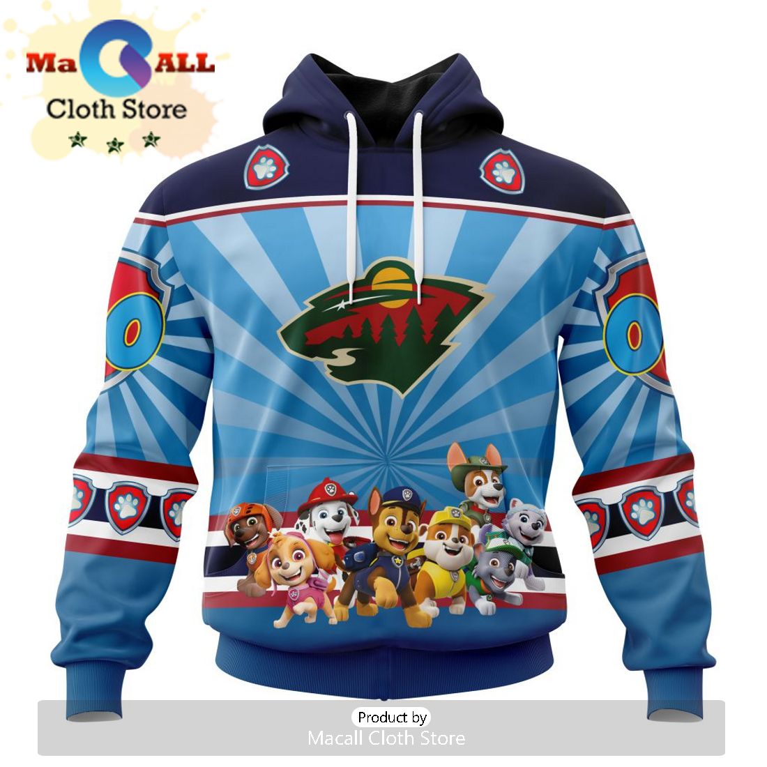 NHL Minnesota Wild – Specialized For Rocket Power Hoodie