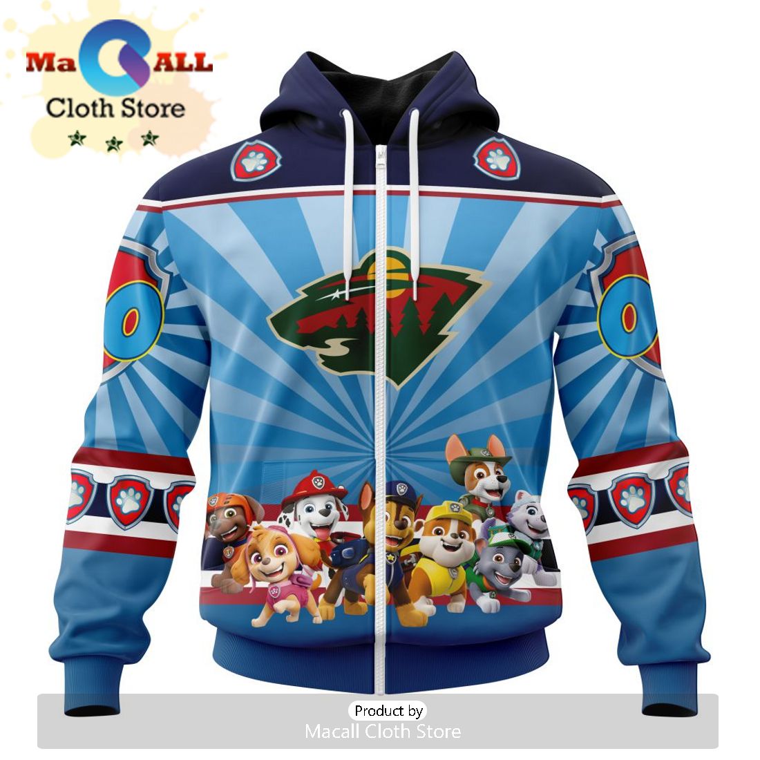 NHL Minnesota Wild – Specialized For Rocket Power Hoodie