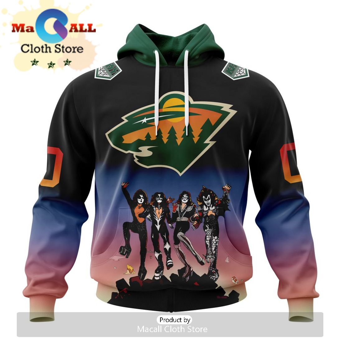 NHL Minnesota Wild – Specialized Unisex Kits Hockey Fights Against Autism Hoodie