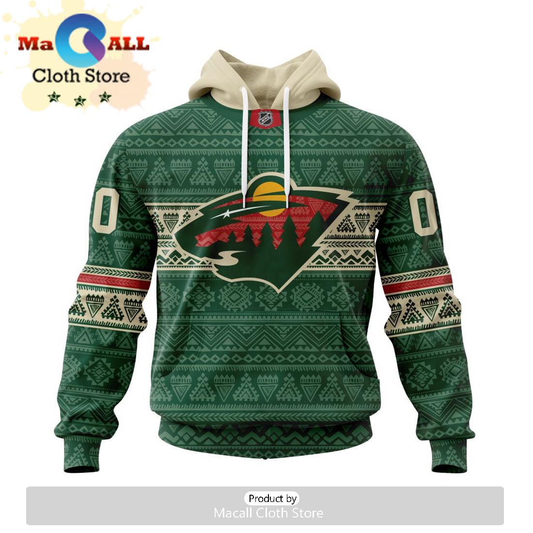 NHL Minnesota Wild Honor US Navy Veterans Hoodie