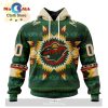 NHL Minnesota Wild Special Camo Skull Design Hoodie