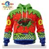 NHL Minnesota Wild Special Black And Lavender Hockey Fight Cancer Design Hoodie