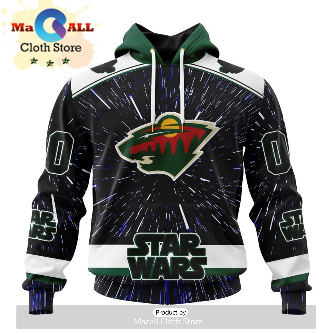 NHL Minnesota Wild Special Black And Lavender Hockey Fight Cancer Design Hoodie