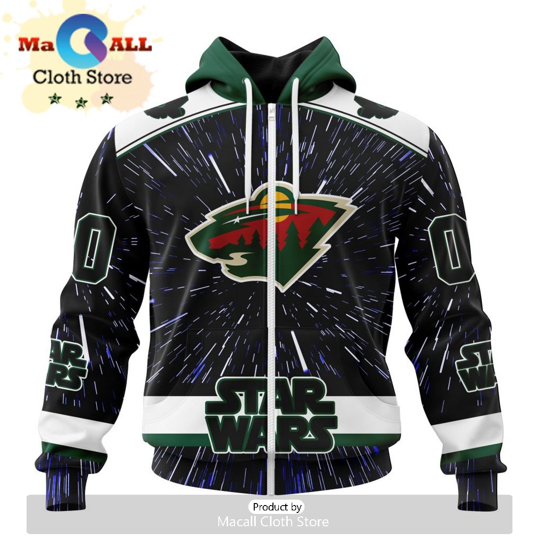NHL Minnesota Wild Special Black And Lavender Hockey Fight Cancer Design Hoodie