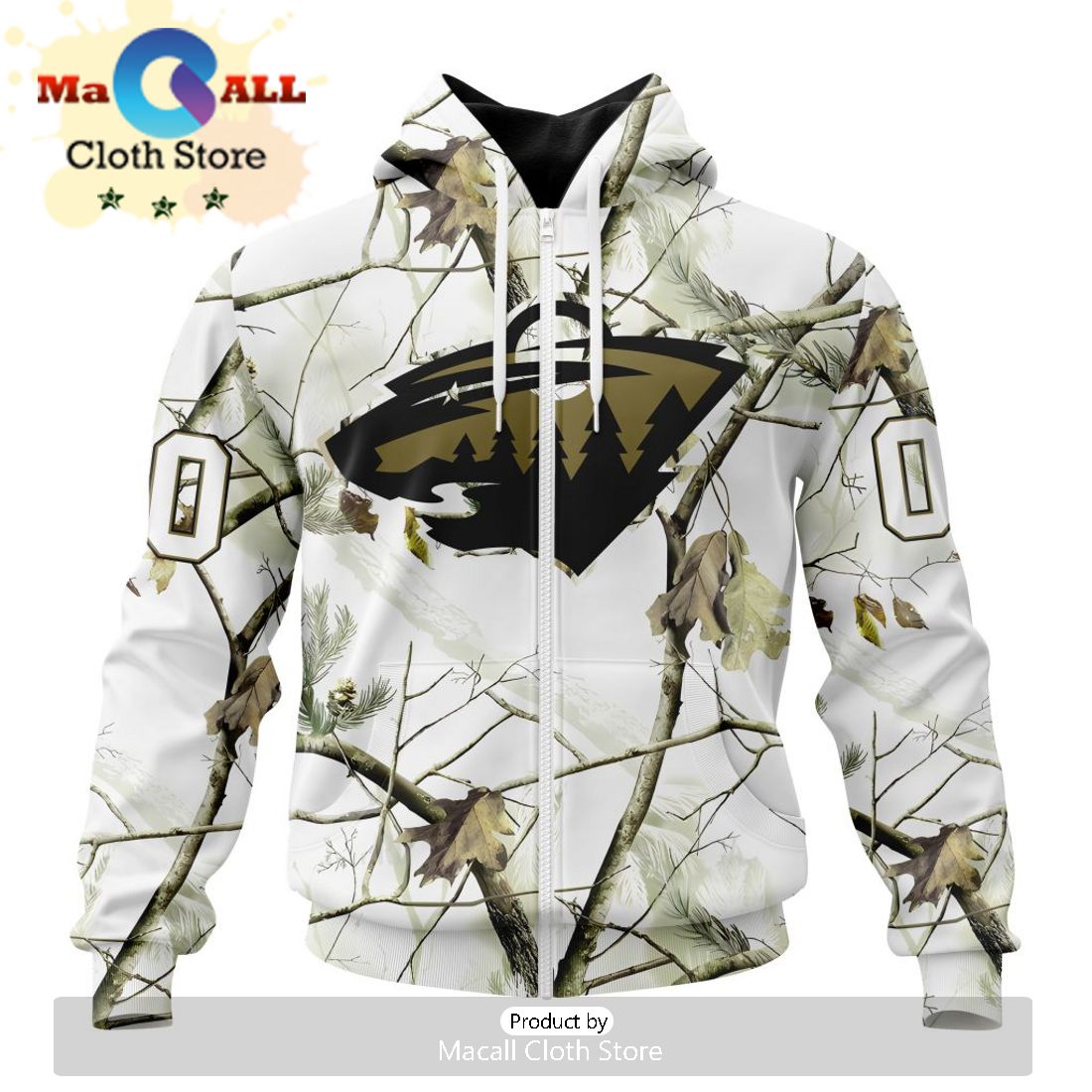 NHL Minnesota Wild Special Camo Hunting Design Hoodie