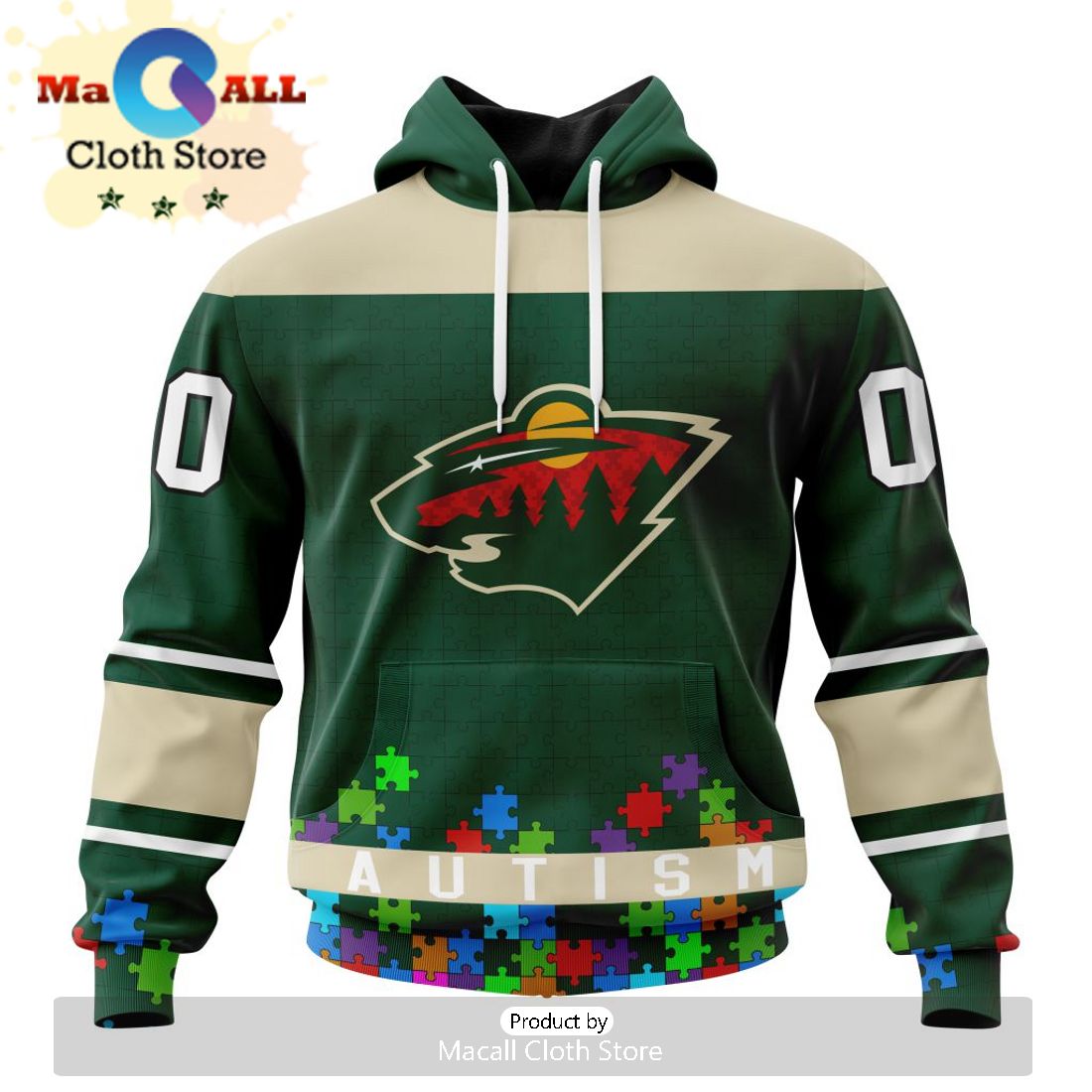 NHL Minnesota Wild Special Camo Military Appreciation Hoodie