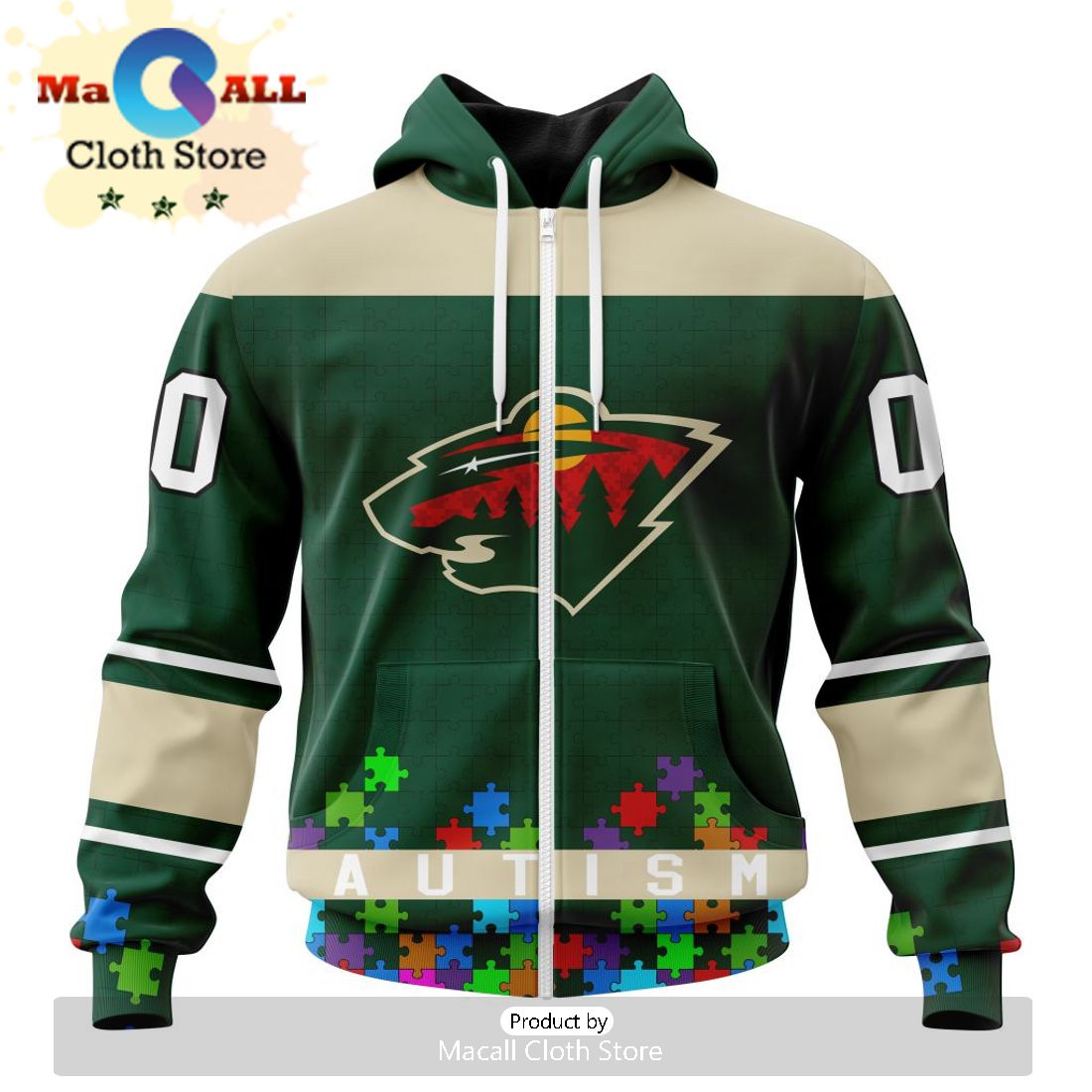 NHL Minnesota Wild Special Camo Military Appreciation Hoodie