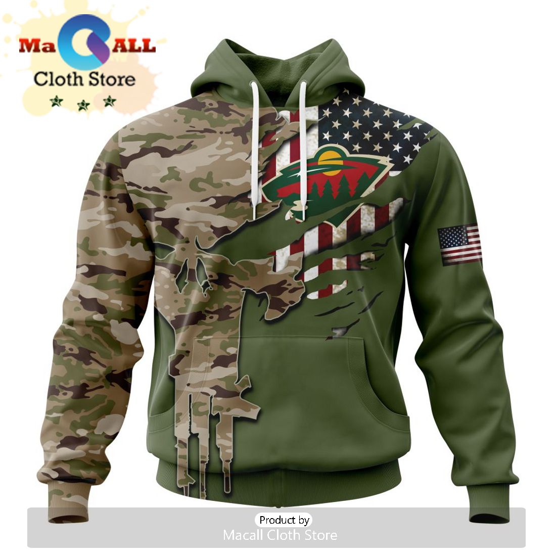 NHL Minnesota Wild Special Crocs Design With Northern Lights Hoodie