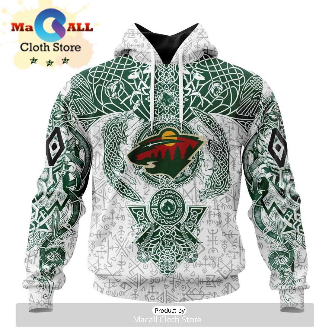 NHL Minnesota Wild Special Design With Native Pattern Hoodie