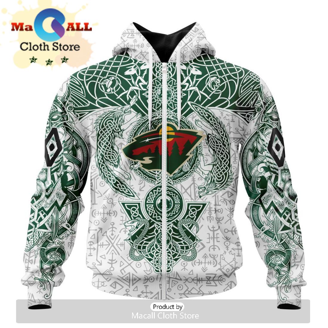 NHL Minnesota Wild Special Design With Native Pattern Hoodie