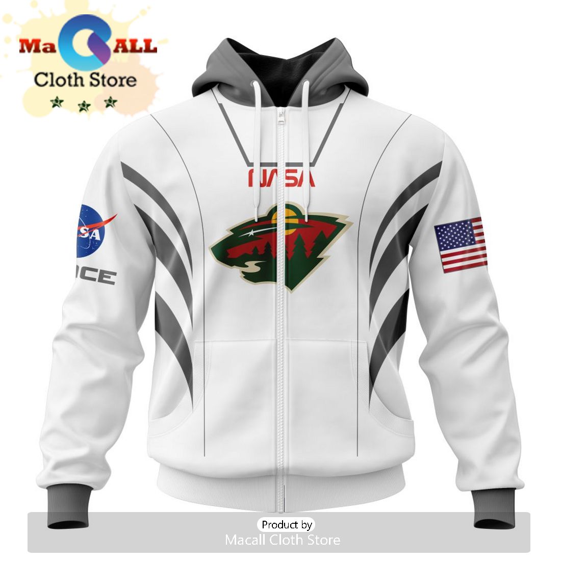 NHL Minnesota Wild Special Peanuts Design Hoodie