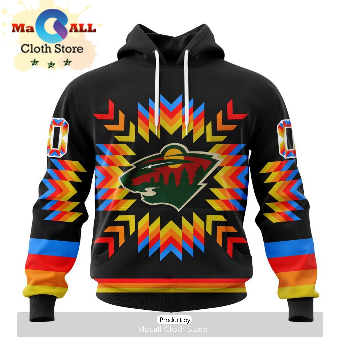 NHL Minnesota Wild Special Skull Art Design Hoodie