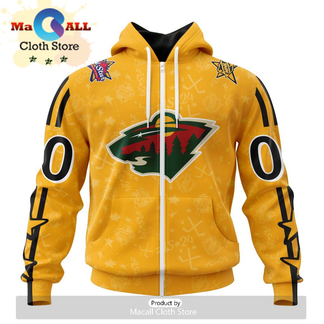 NHL Minnesota Wild Special Team Mascot Design Sneakers Hoodie