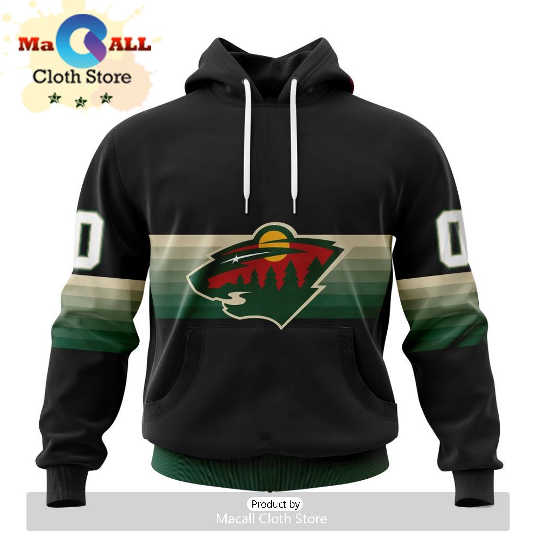 NHL Minnesota Wild Special Zombie Design For Halloween Hoodie
