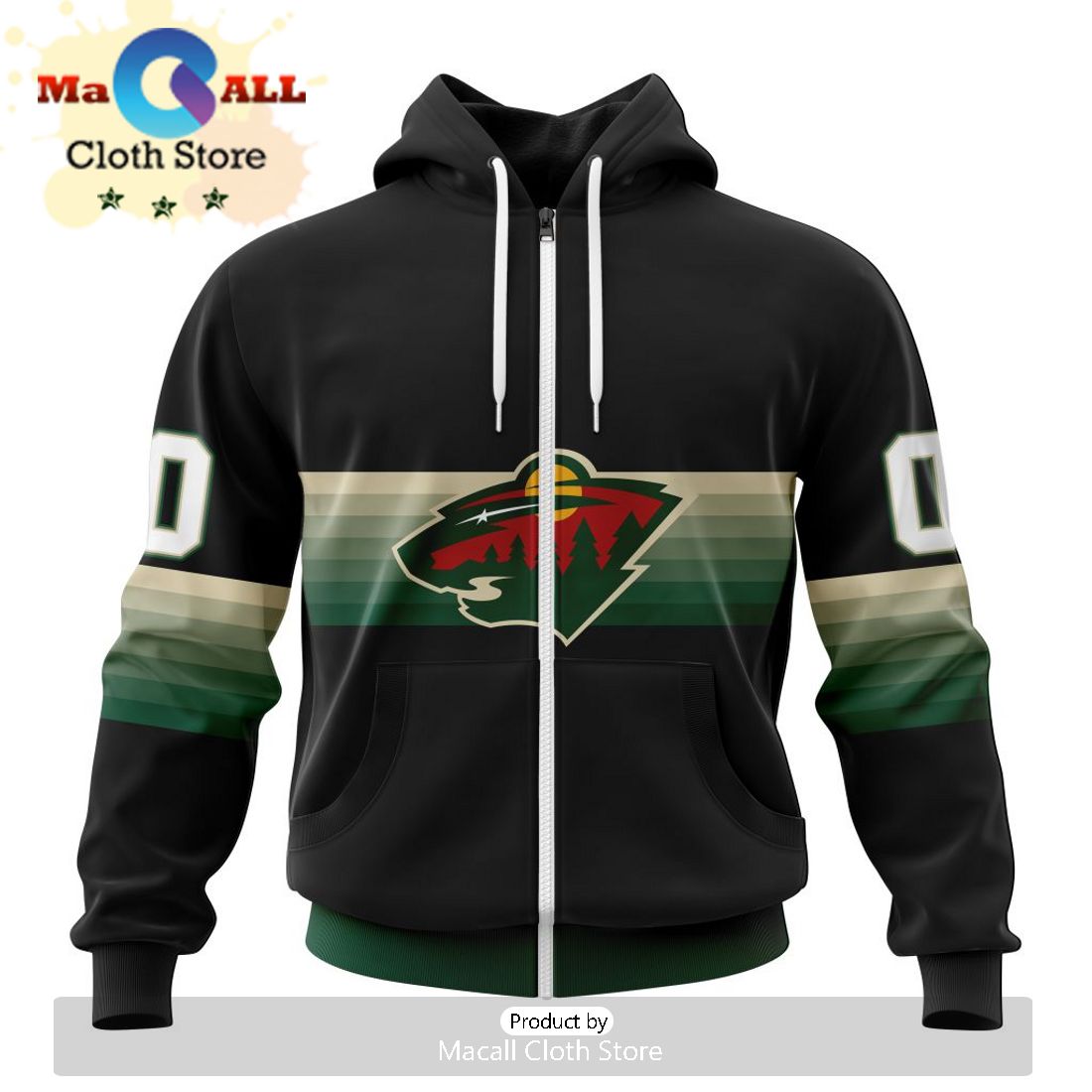 NHL Minnesota Wild Special Zombie Design For Halloween Hoodie