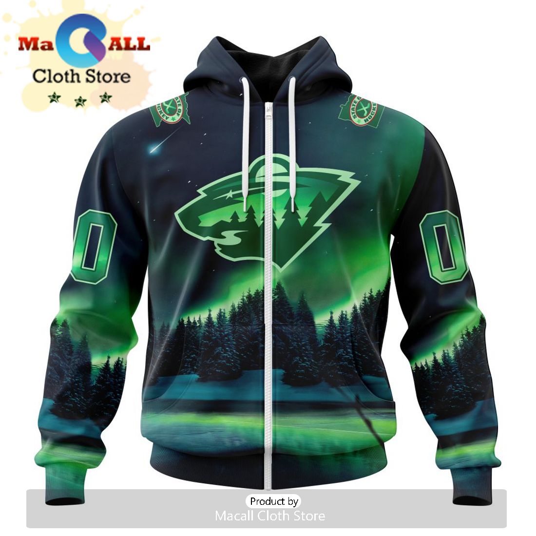 Special Minnesota Wild NHL Design With Northern Lights Hoodie