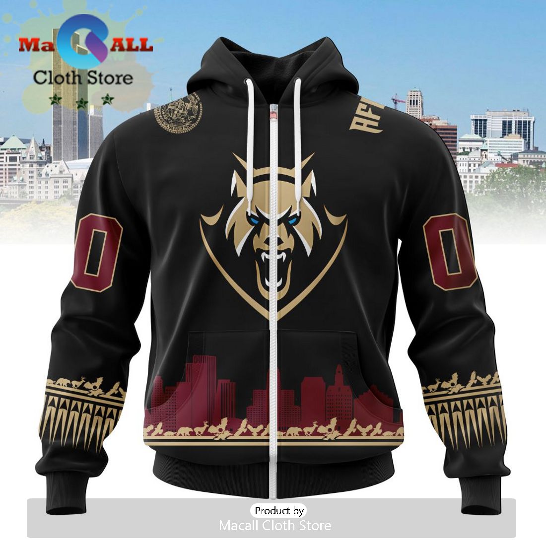 Custom NLL Albany FireWolves City Edition Hoodie