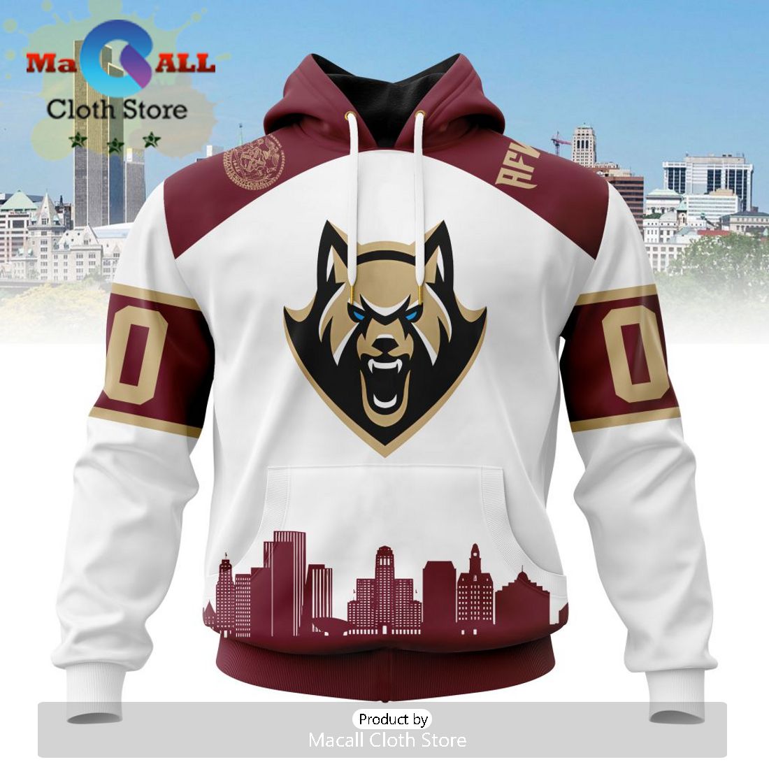 Custom NLL Albany FireWolves City Hoodie Limited Edition