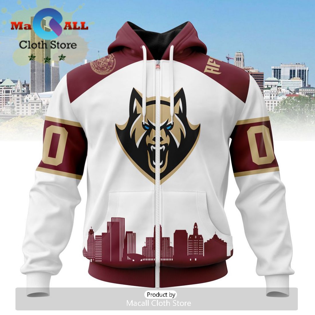 Custom NLL Albany FireWolves City Hoodie Limited Edition