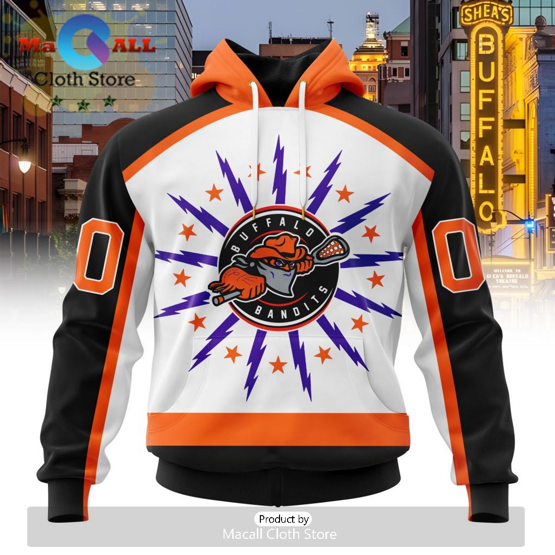 Custom NLL Buffalo Bandits City Hoodie Limited Edition