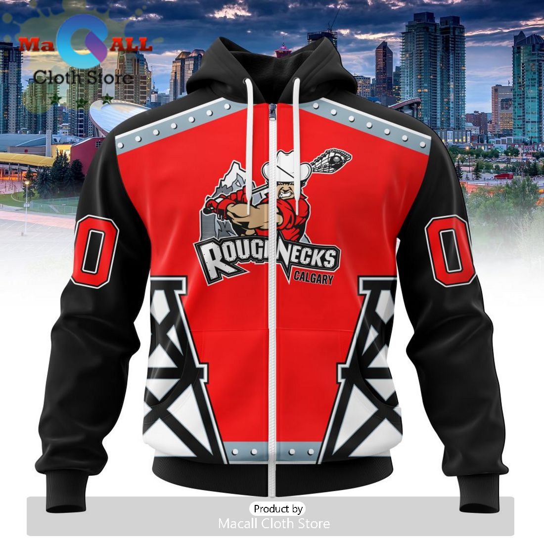 Custom NLL Calgary Roughnecks City Edition Hoodie