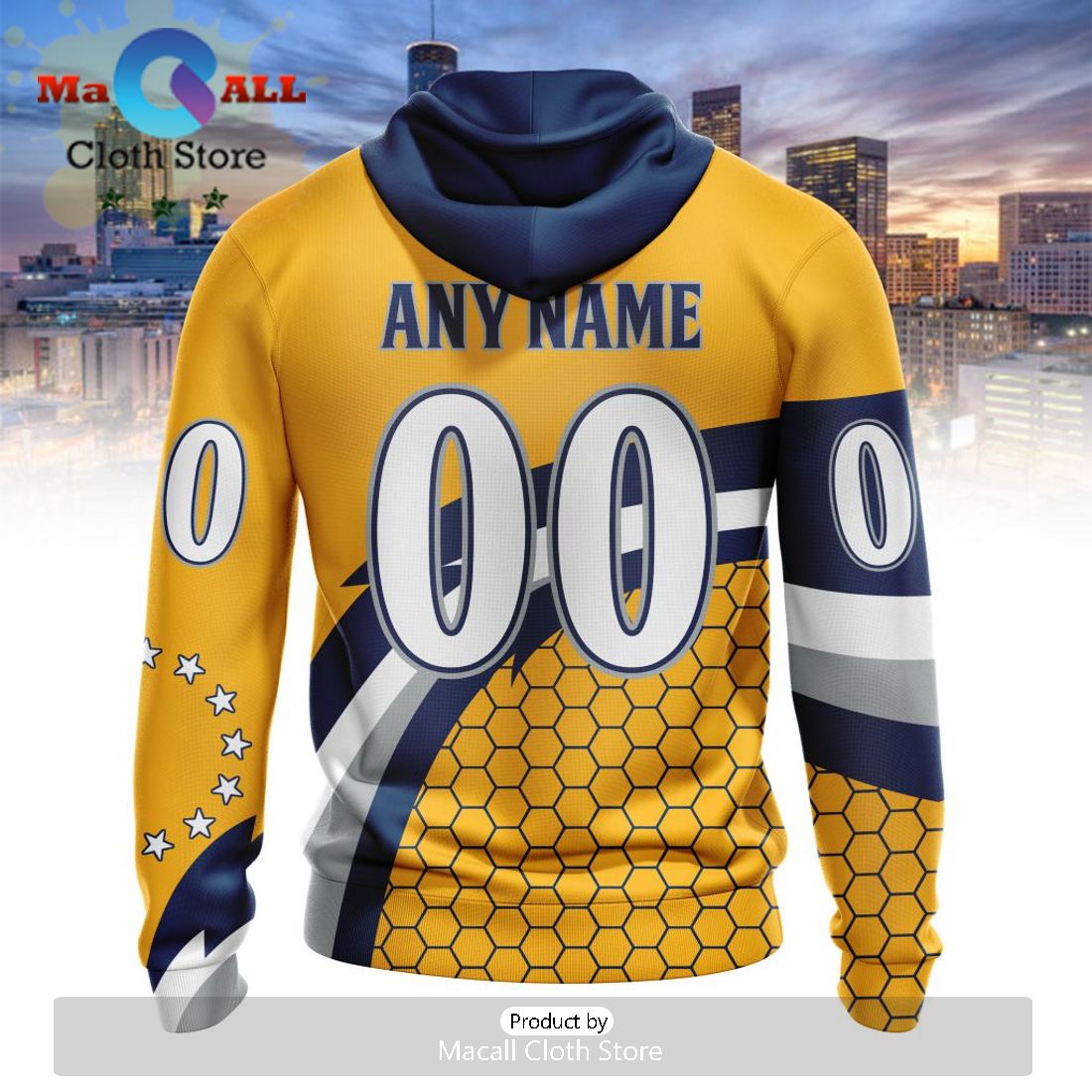 Custom NLL Georgia Swarm City Edition Hoodie