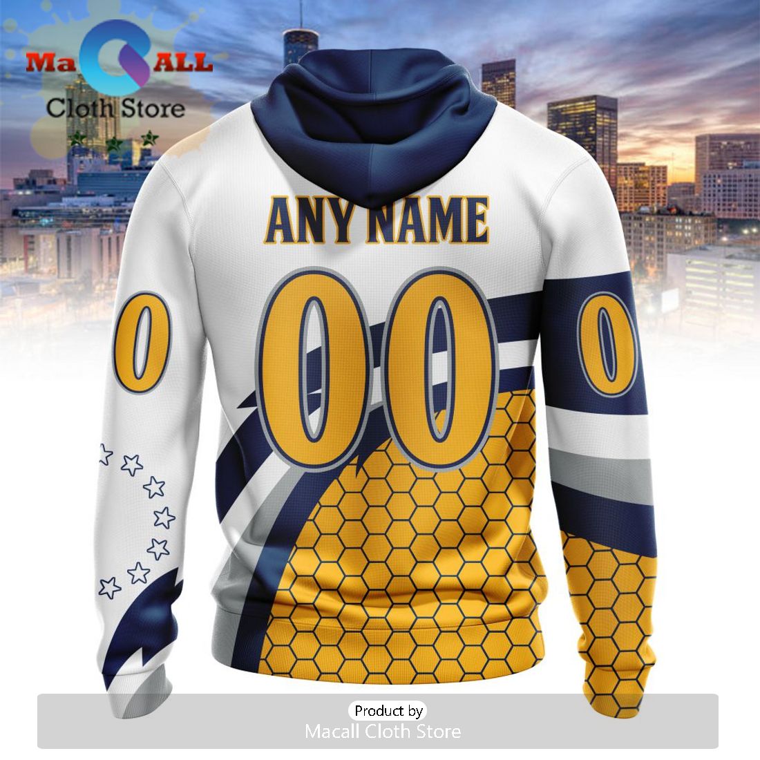 Custom NLL Georgia Swarm City Hoodie Limited Edition