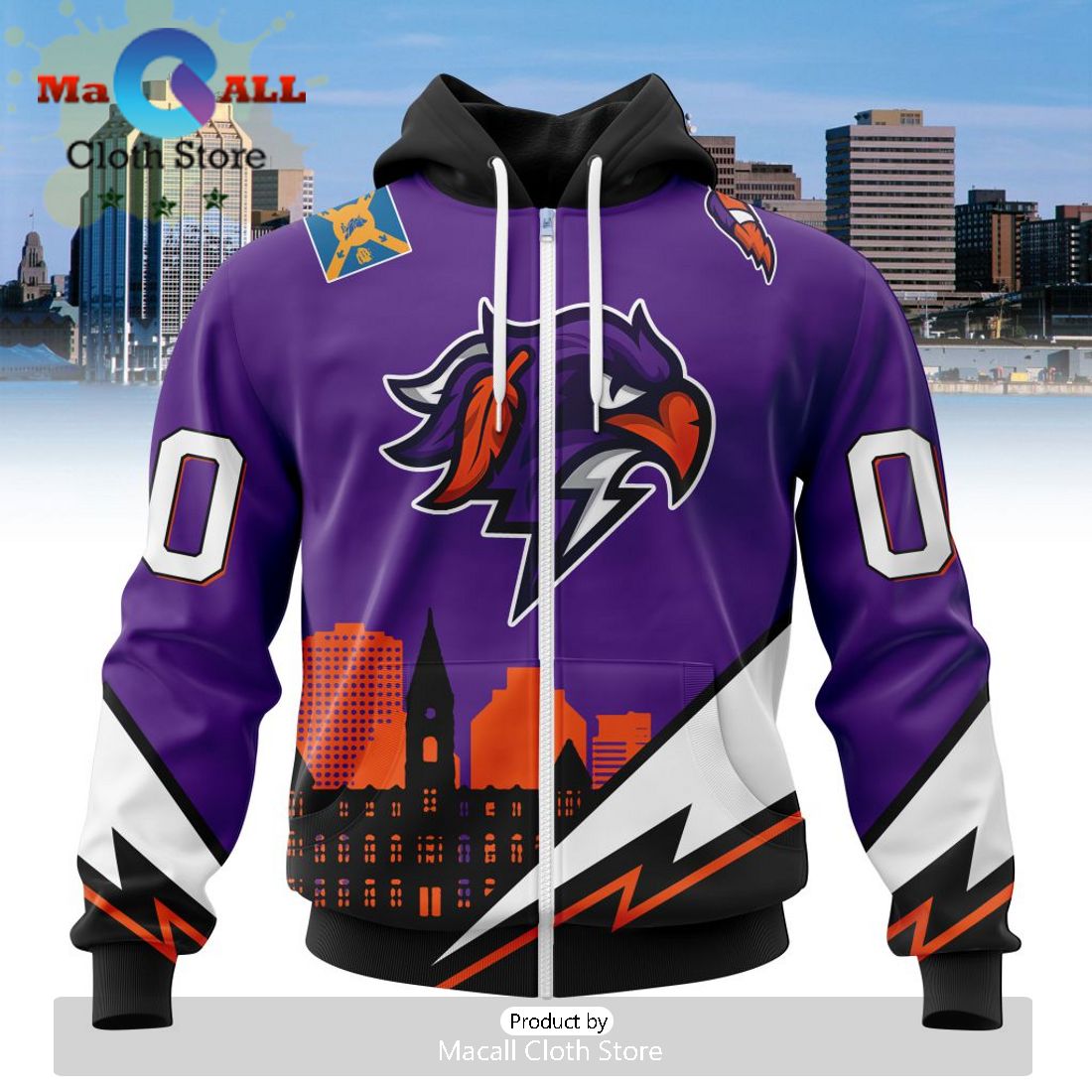 Custom NLL Halifax Thunderbirds City Edition Hoodie