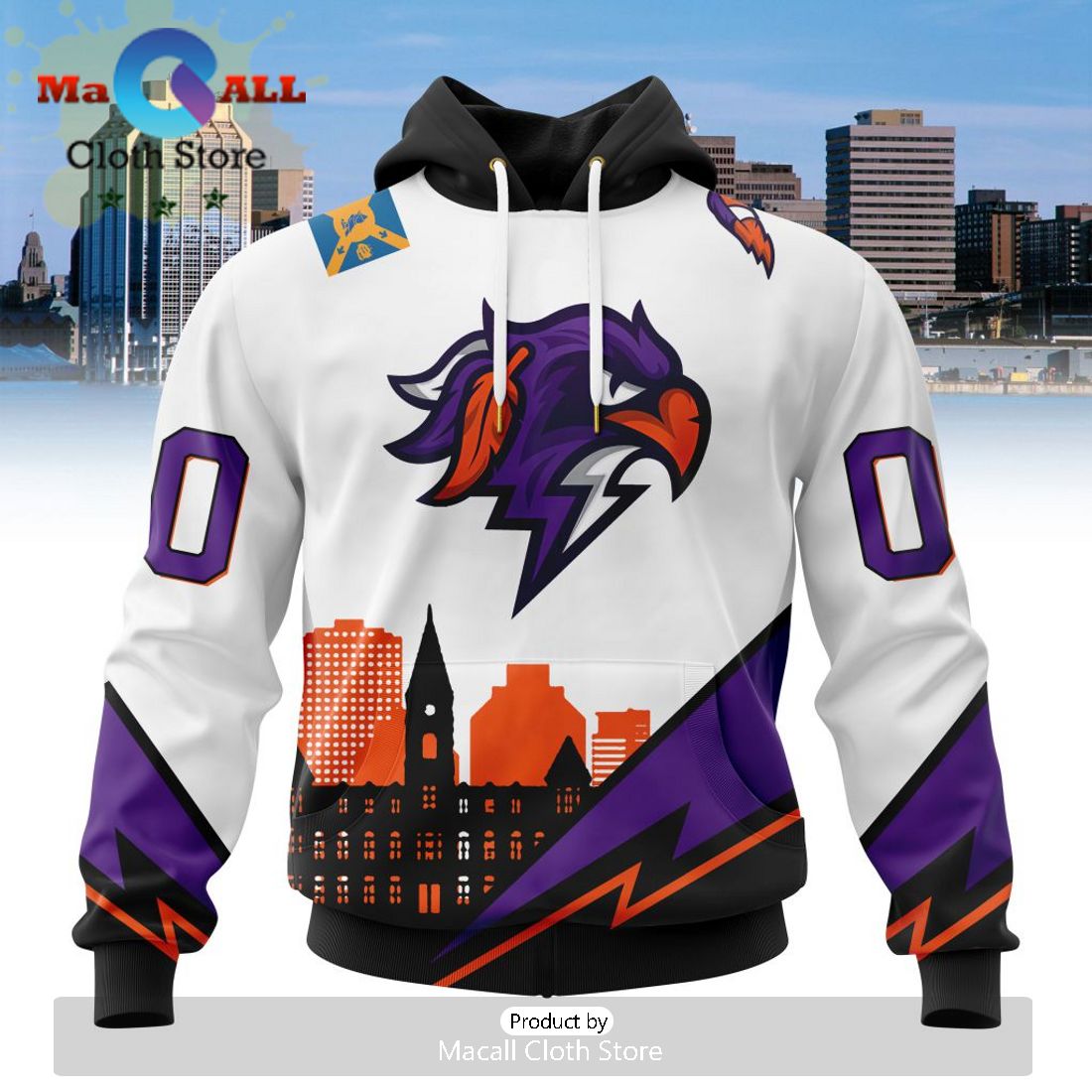 Custom NLL Halifax Thunderbirds City Hoodie Limited Edition
