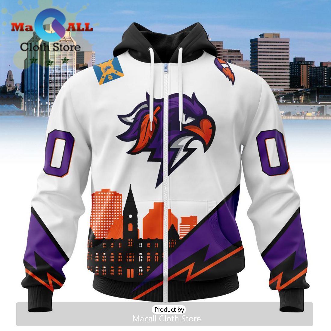 Custom NLL Halifax Thunderbirds City Hoodie Limited Edition