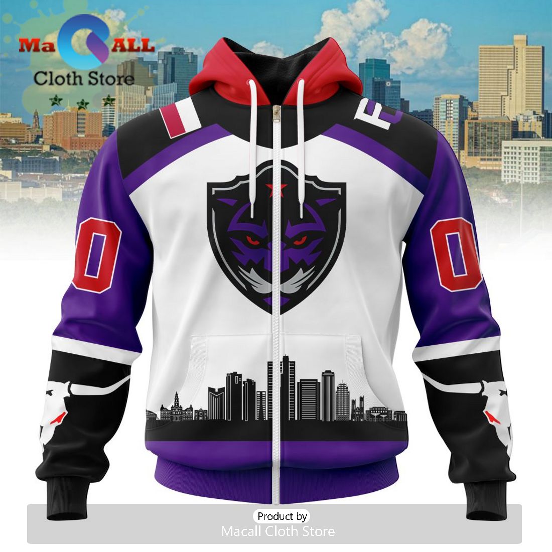 Custom NLL Panther City Lacrosse Club City Hoodie Limited Edition
